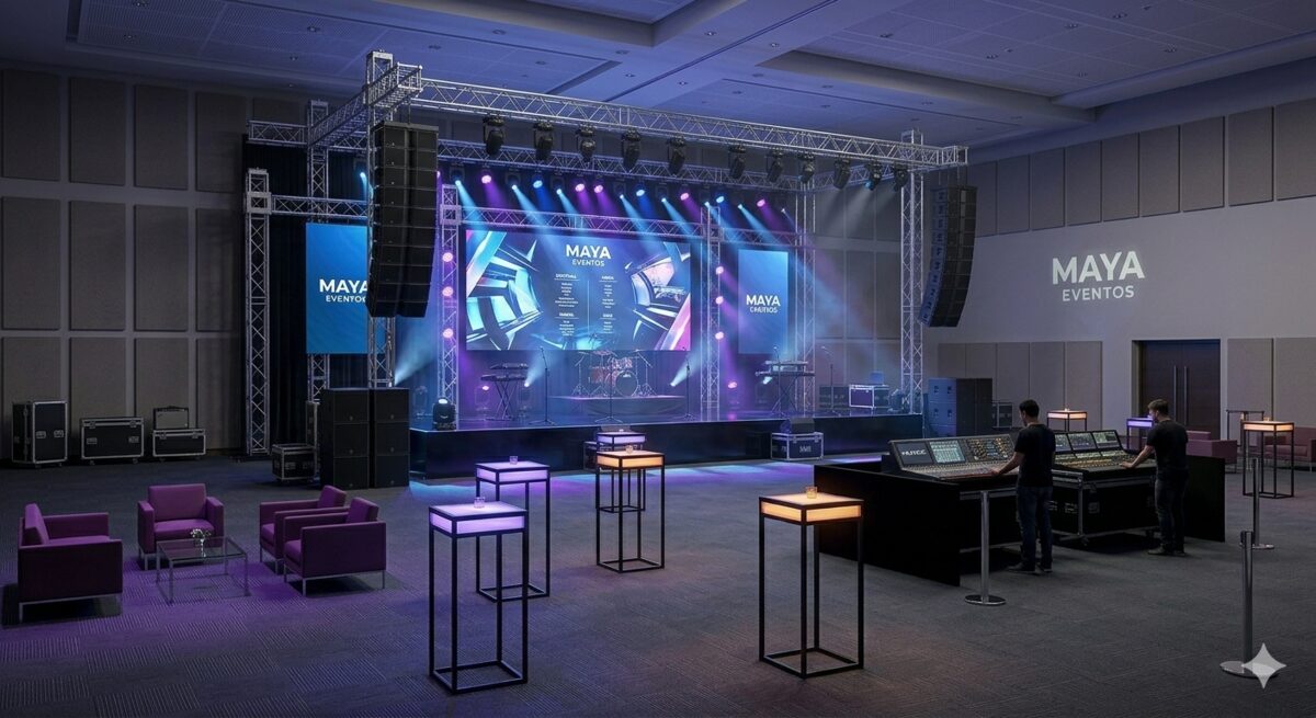 Tarimas y truss Maya Entertainment